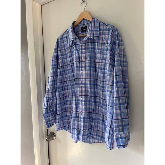 Lauren Ralph Lauren Men's 3XL 34/35 Button Down Shirt Blue - Picture 2 of 6